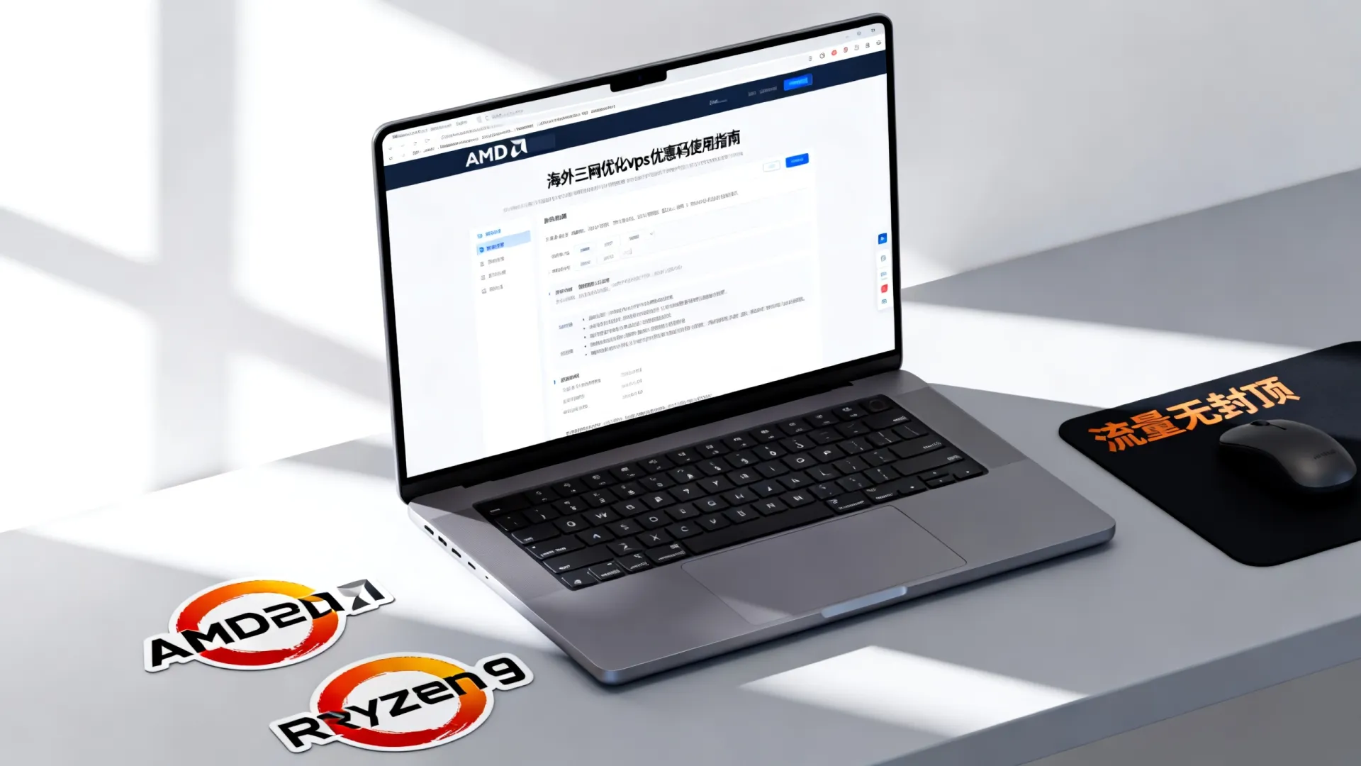 海外三网优化vps优惠码怎么用？限时优惠AMD Ryzen 9流量无封顶