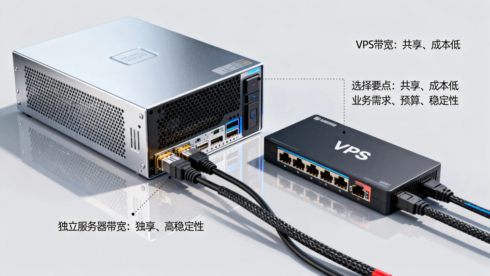 独立服务器带宽和VPS带宽区别在哪
