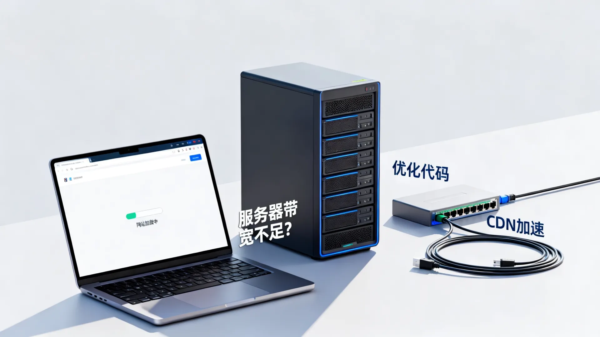 网站打开慢是服务器带宽不够吗