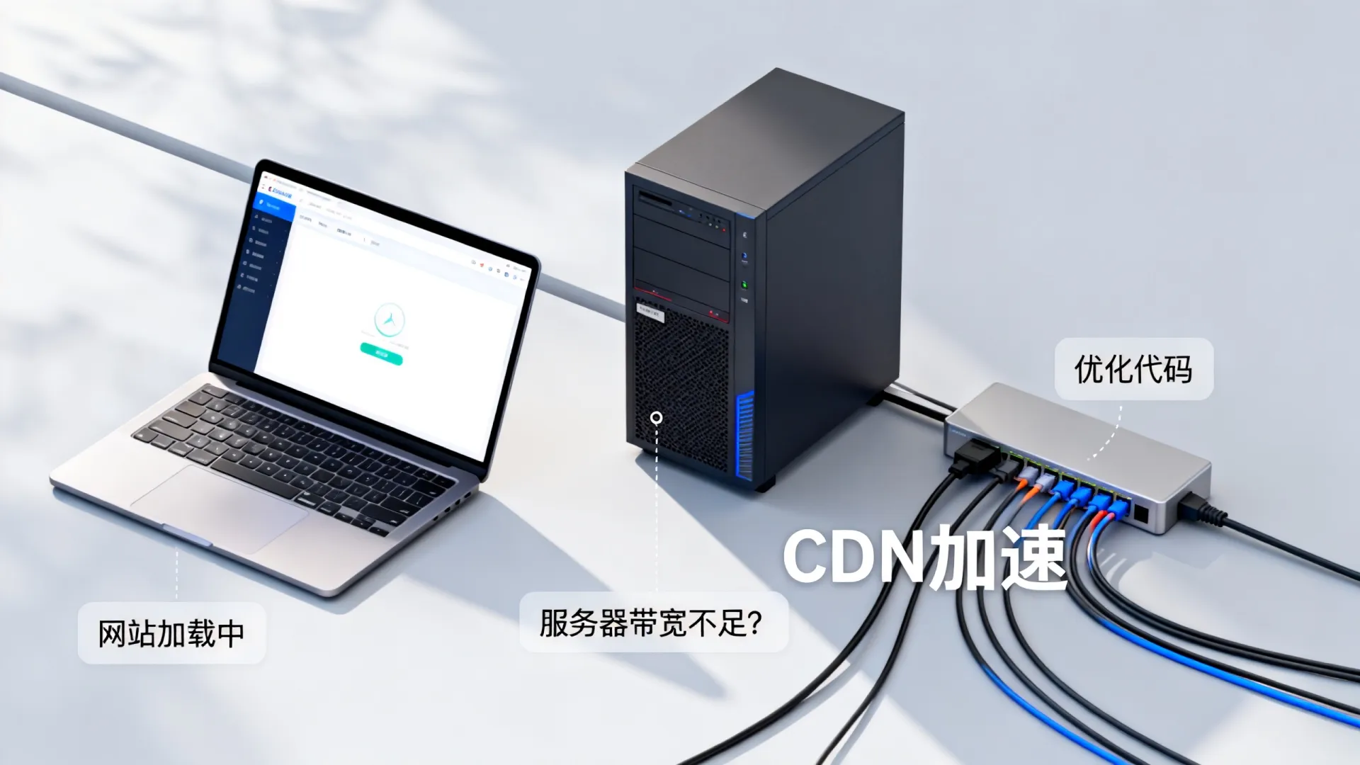 网站打开慢是服务器带宽不够吗