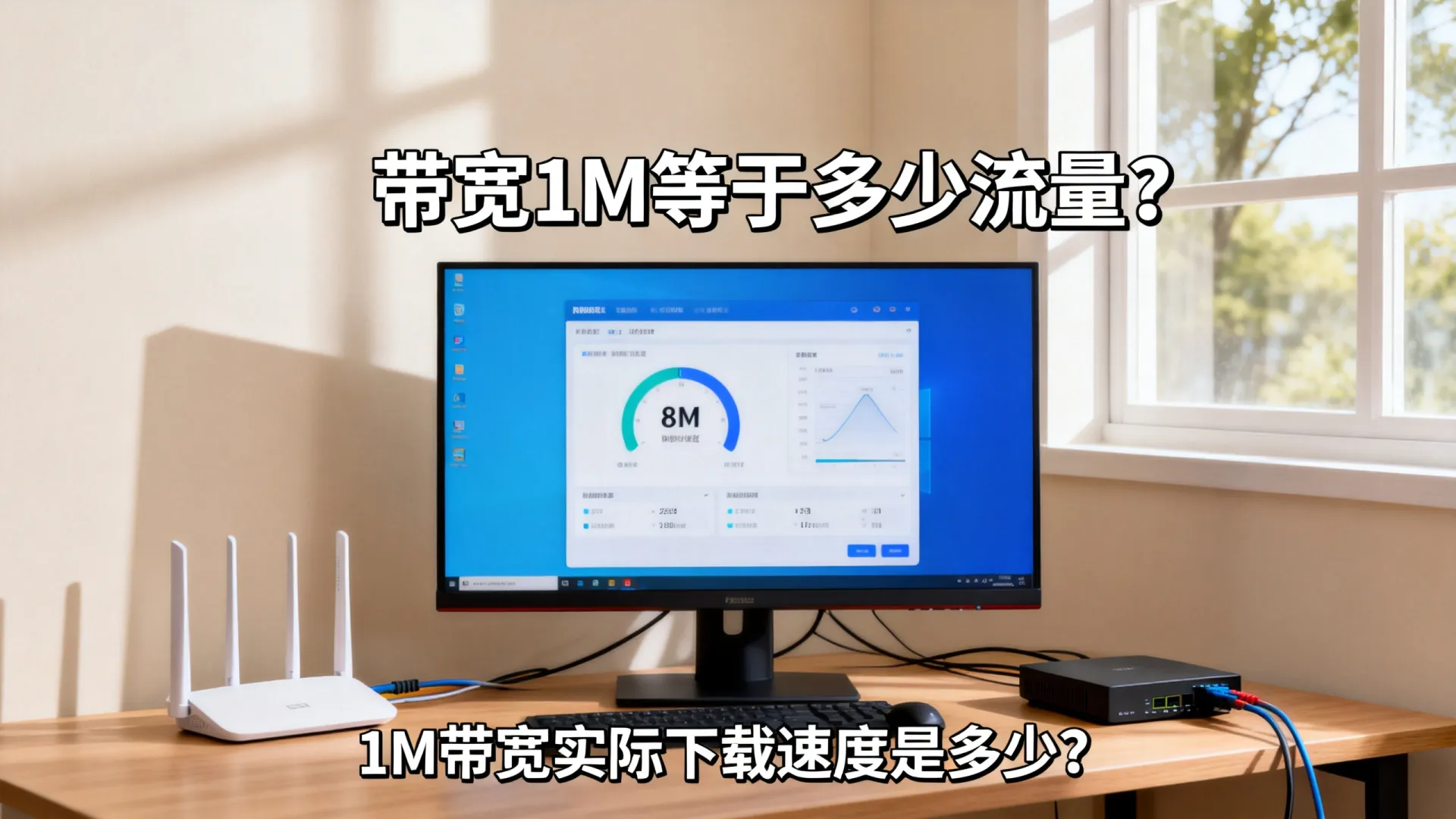带宽1M等于多少流量？1M带宽实际下载速度是多少？