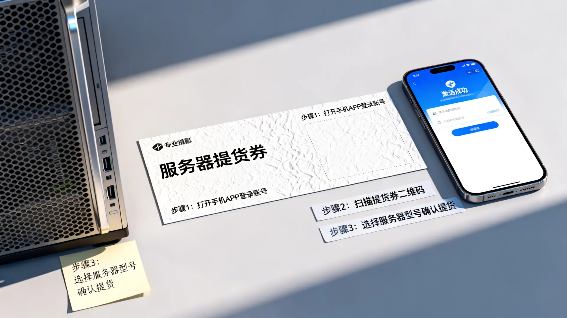 服务器提货券激活成功