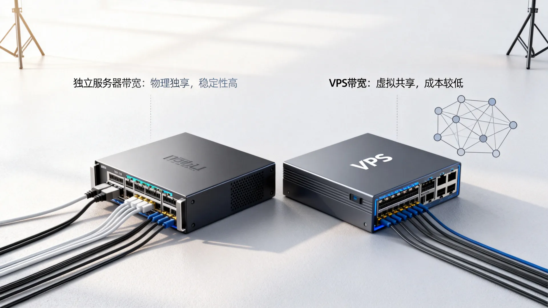 独立服务器带宽和VPS带宽区别在哪