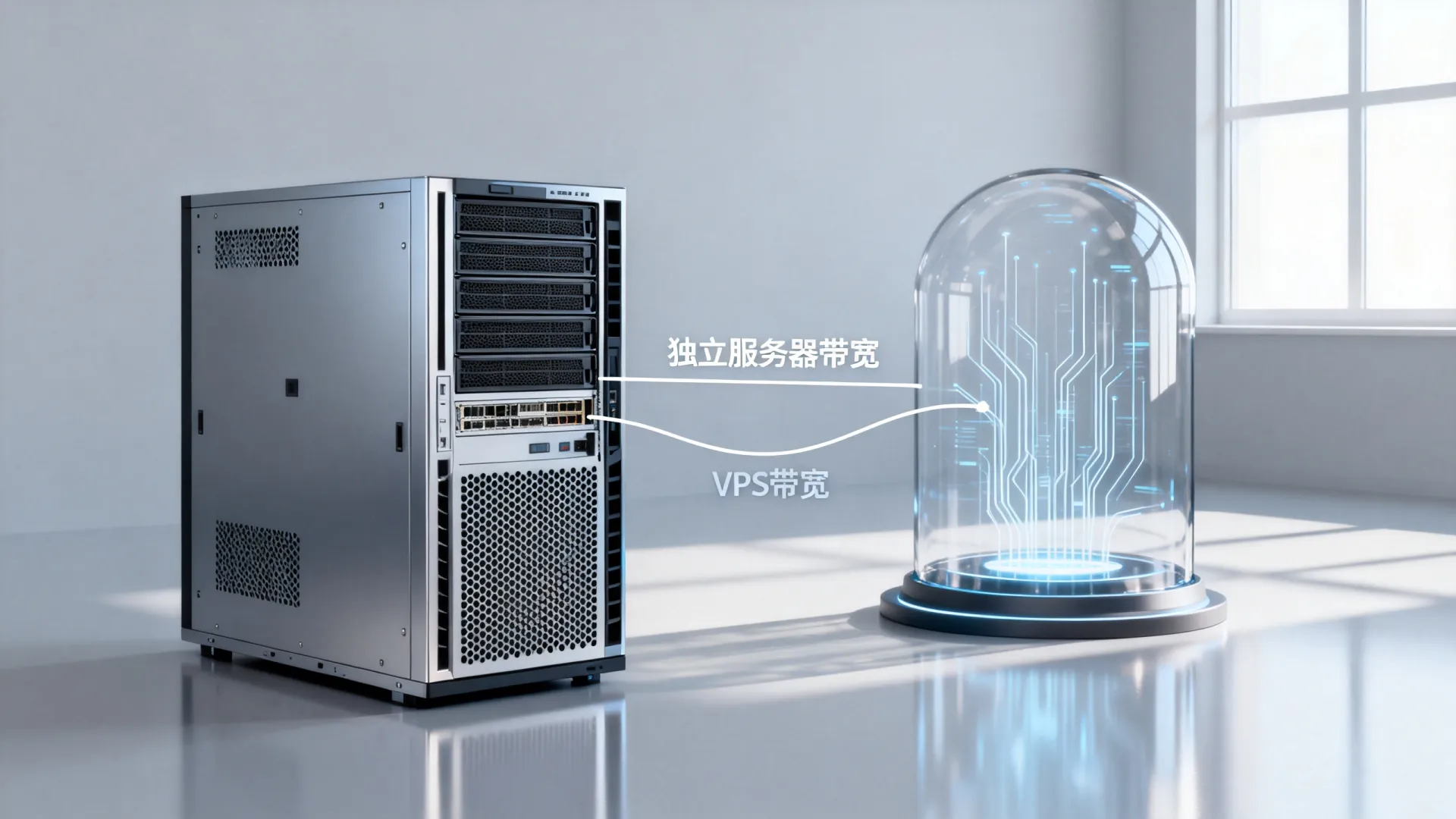 独立服务器带宽和VPS带宽区别在哪