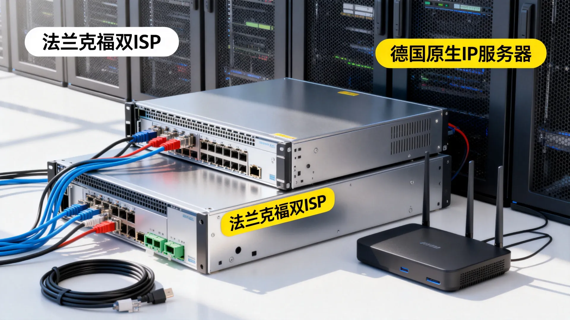 法兰克福双ISP 德国原生ip