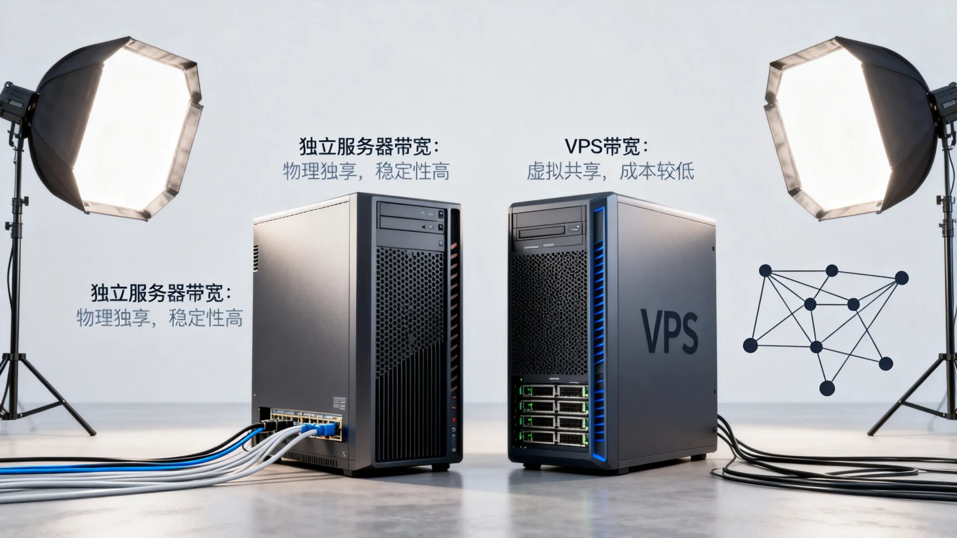 独立服务器带宽和VPS带宽区别在哪