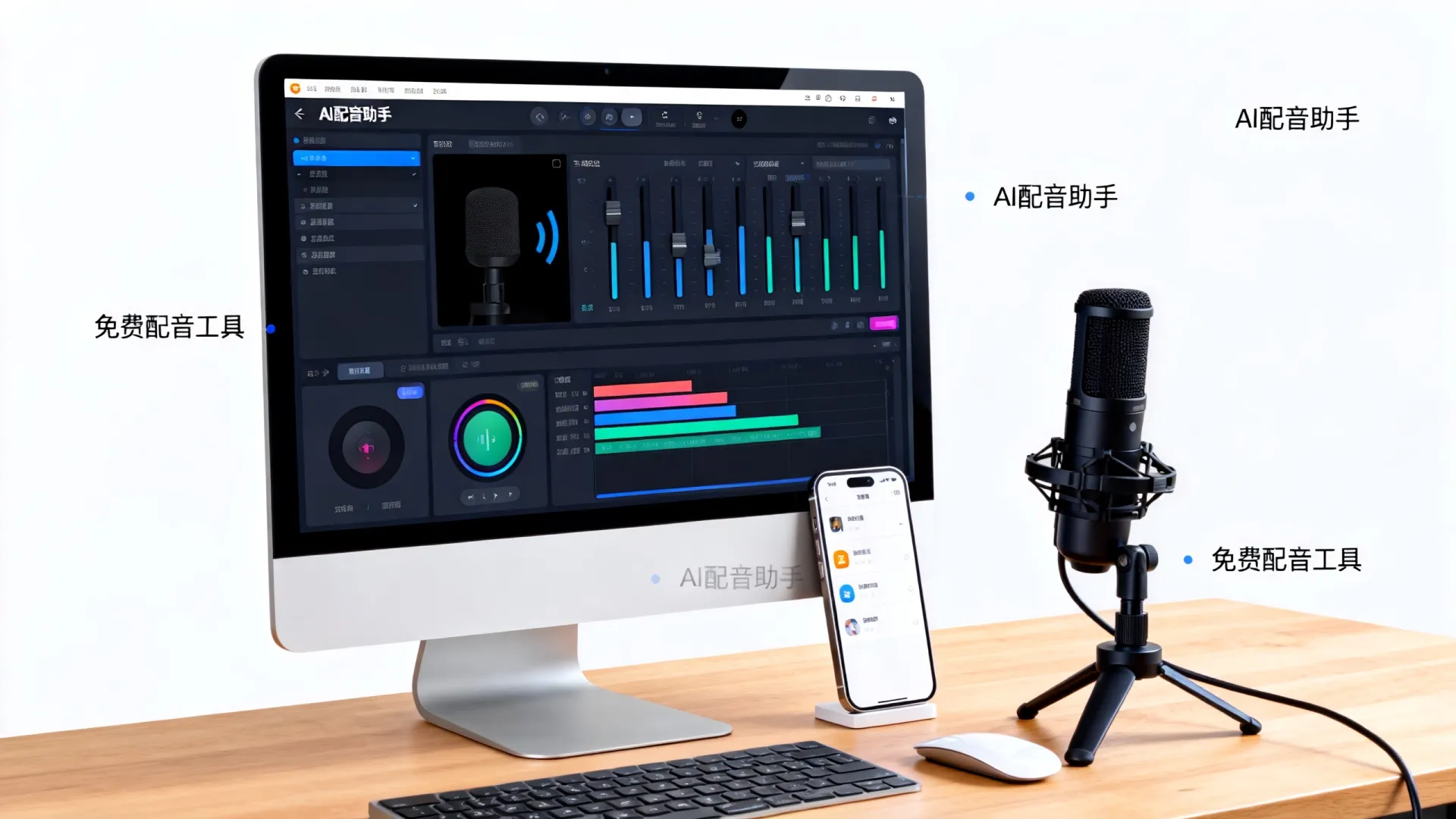 AI人工智能配音软件哪个好用，免费AI配音怎么弄