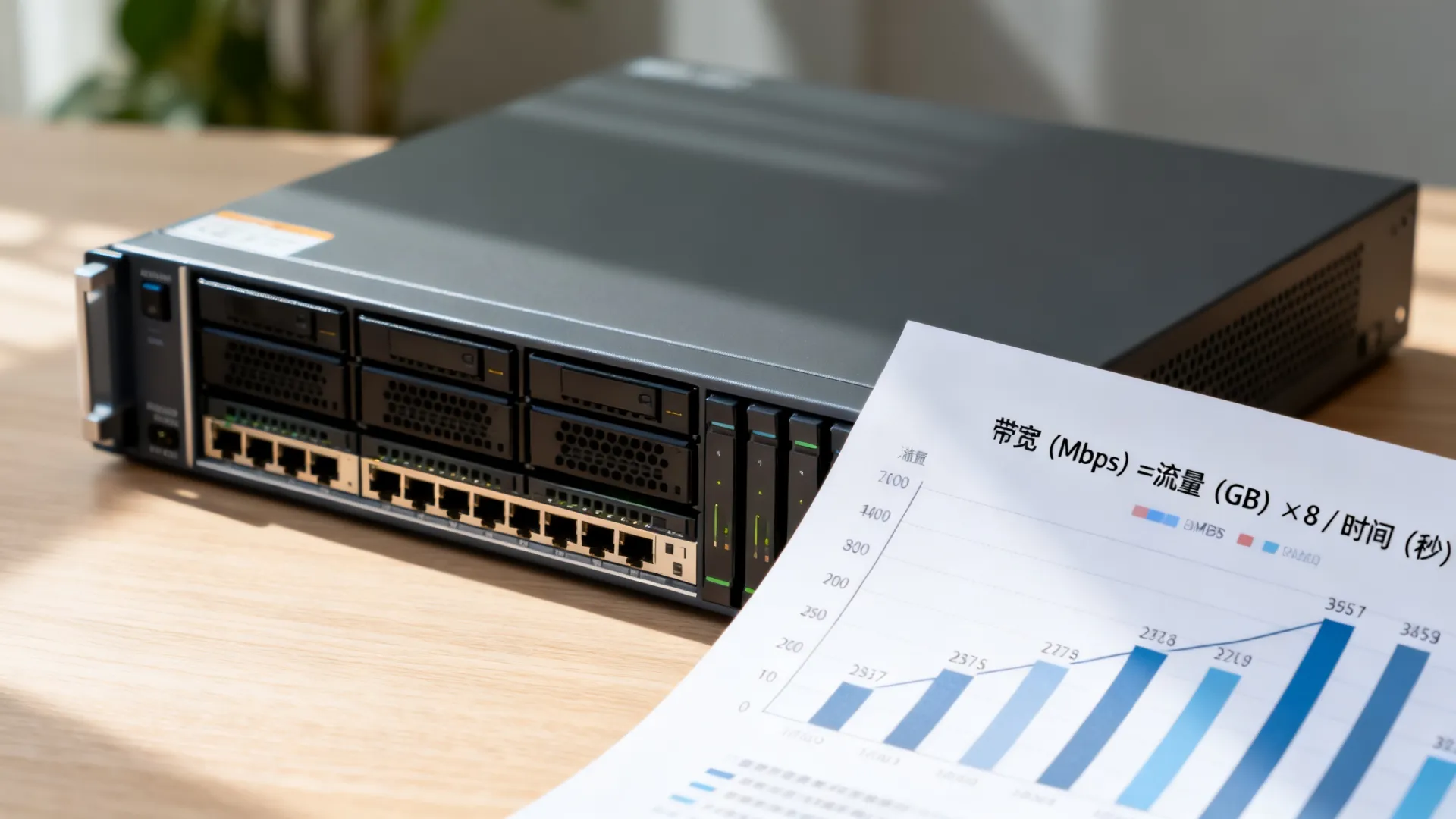 服务器带宽流量换算