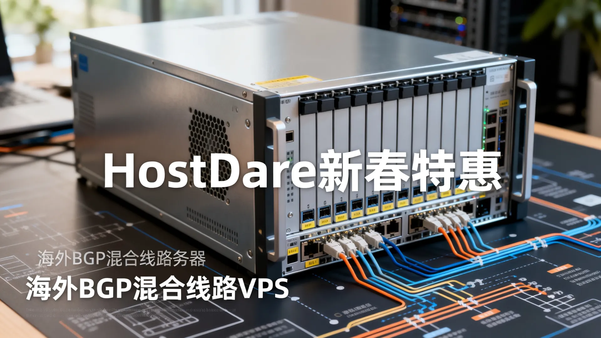 新春特惠 海外BGP混合线路 HostDare