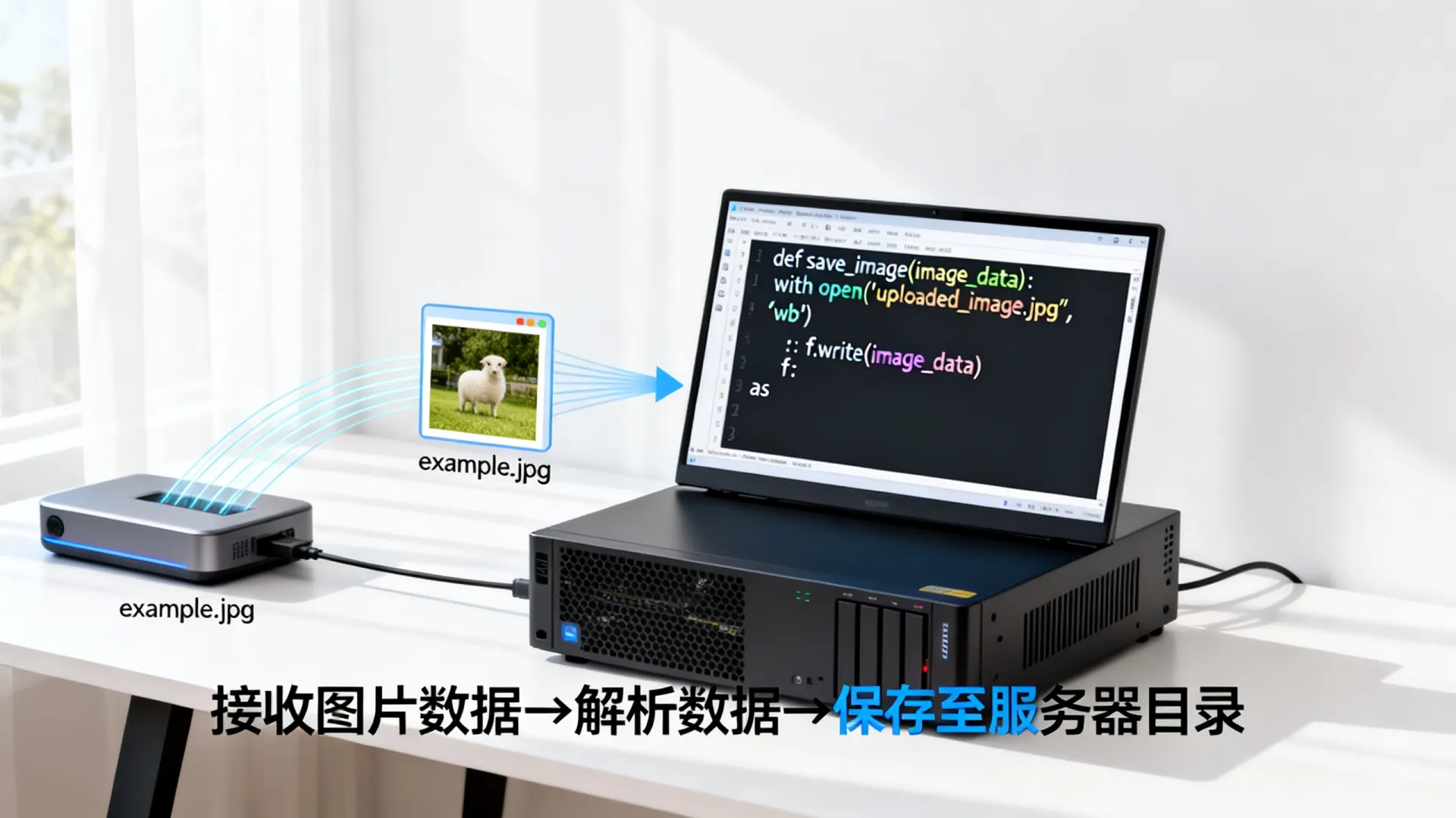 服务器接收图片并保存