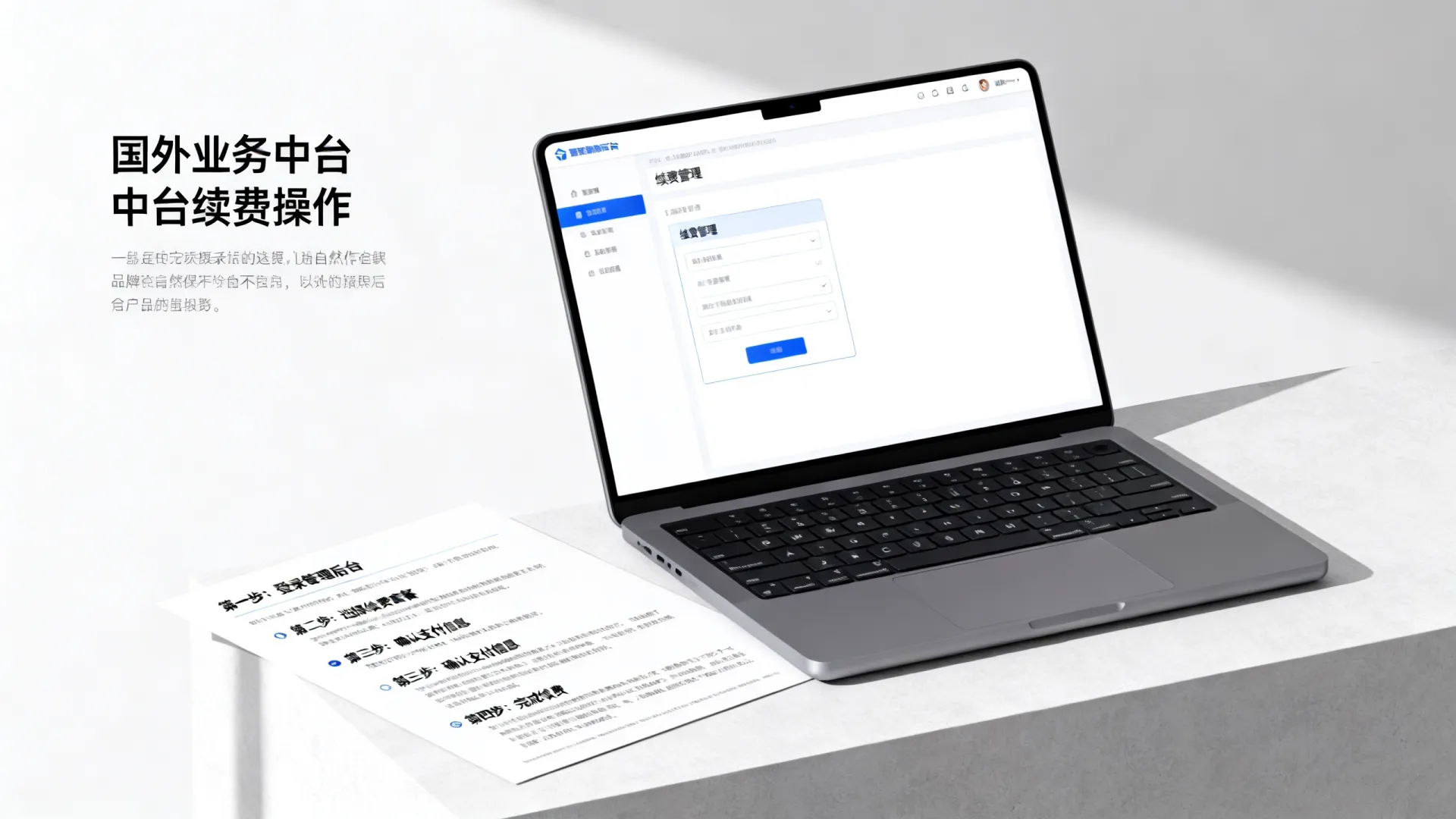 国外业务中台续费