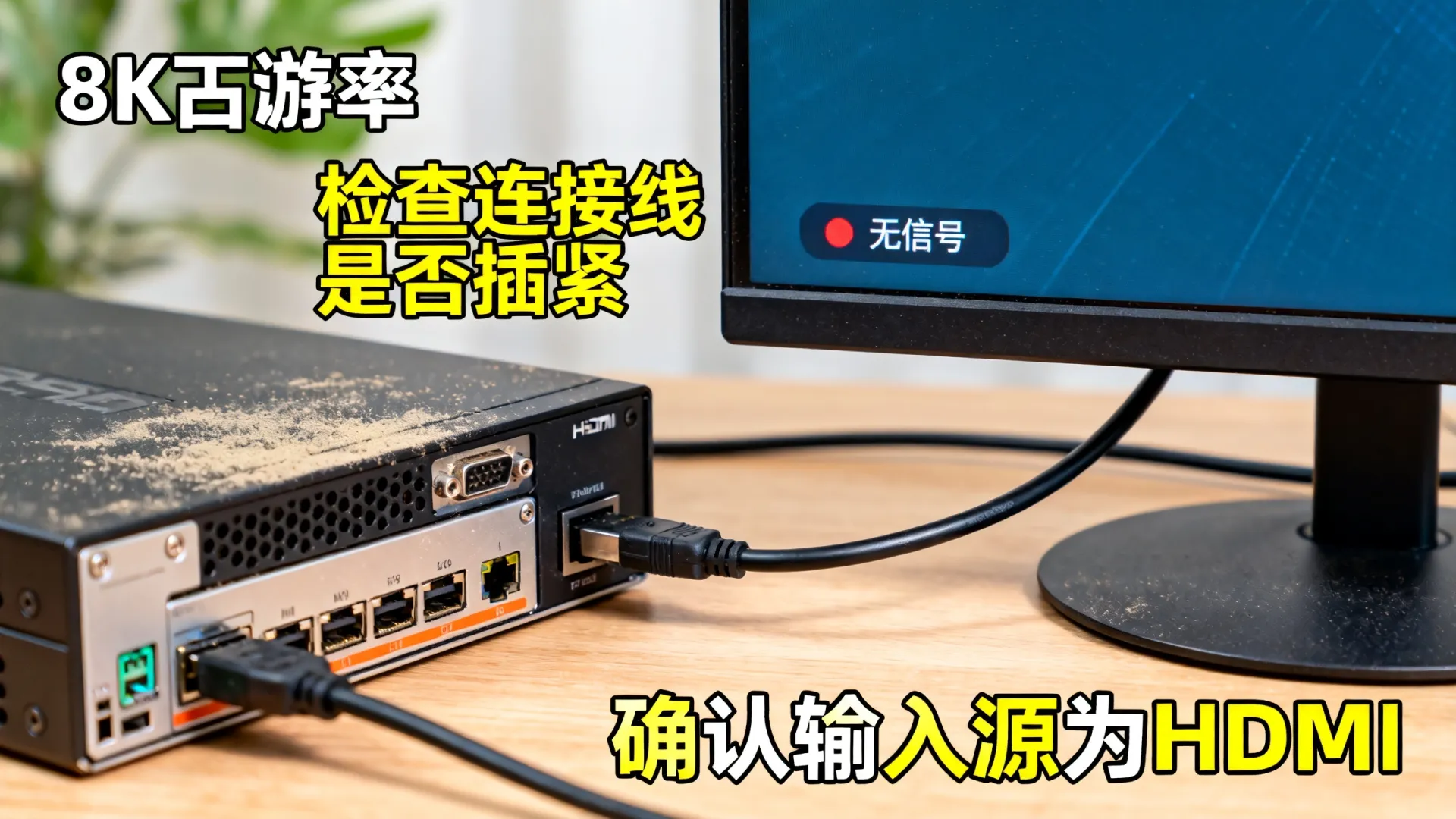 服务器插显示器不显示