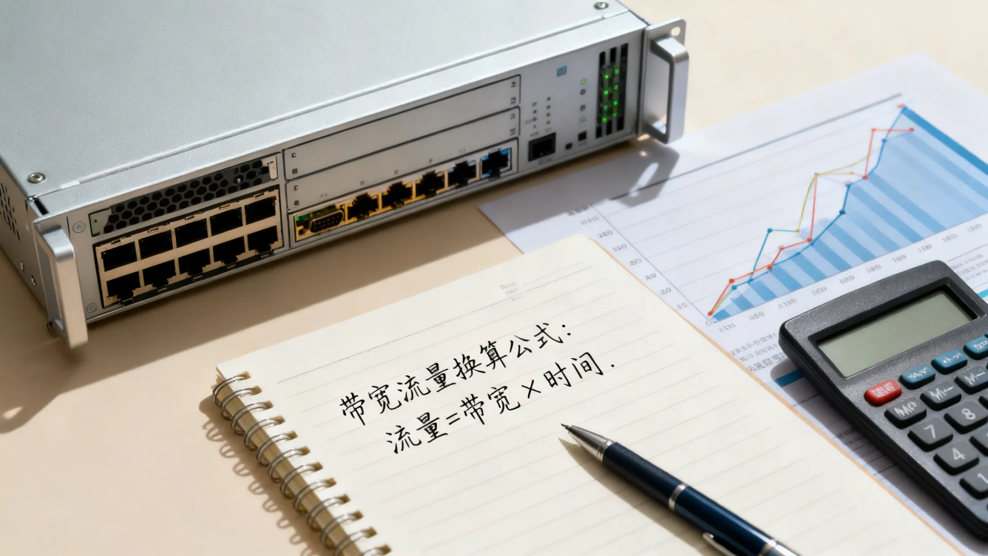 服务器带宽流量换算