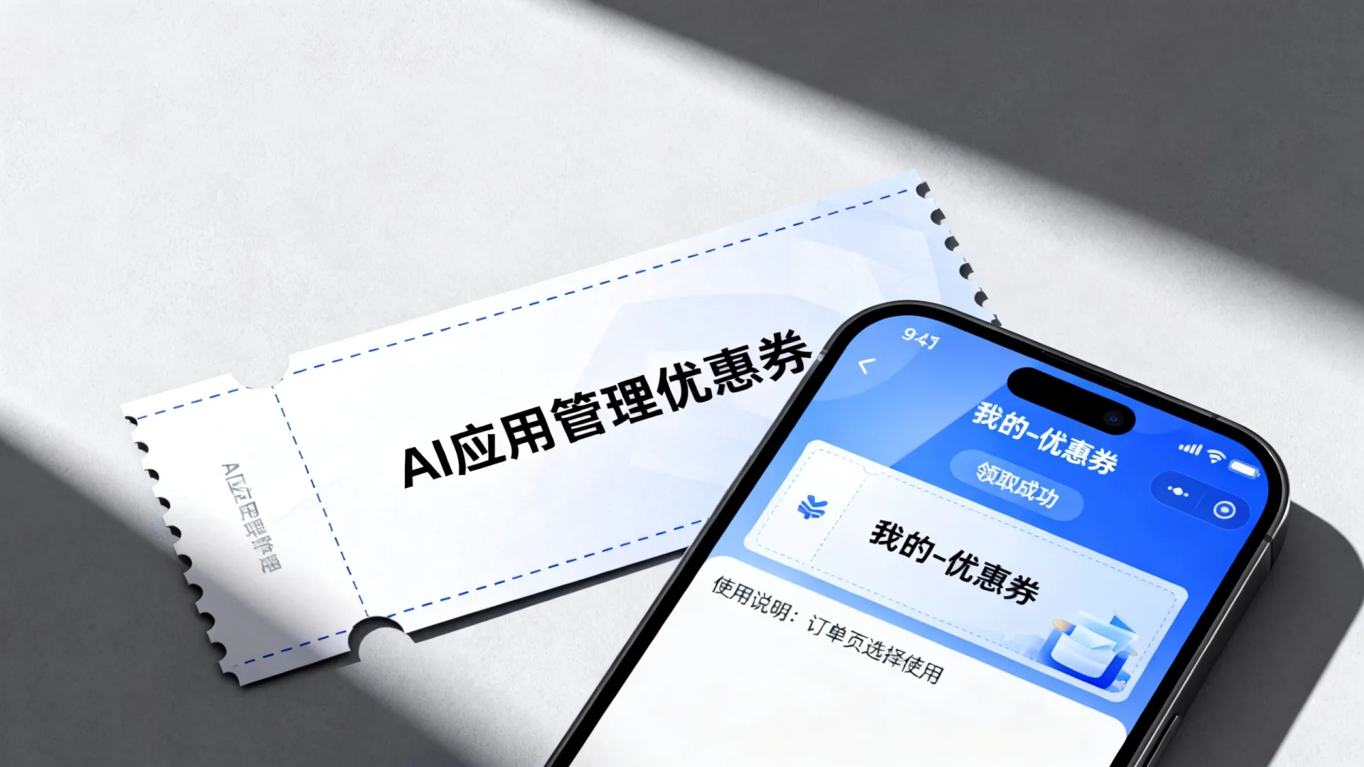 AI应用管理优惠券哪里领取？AI应用管理优惠券怎么用