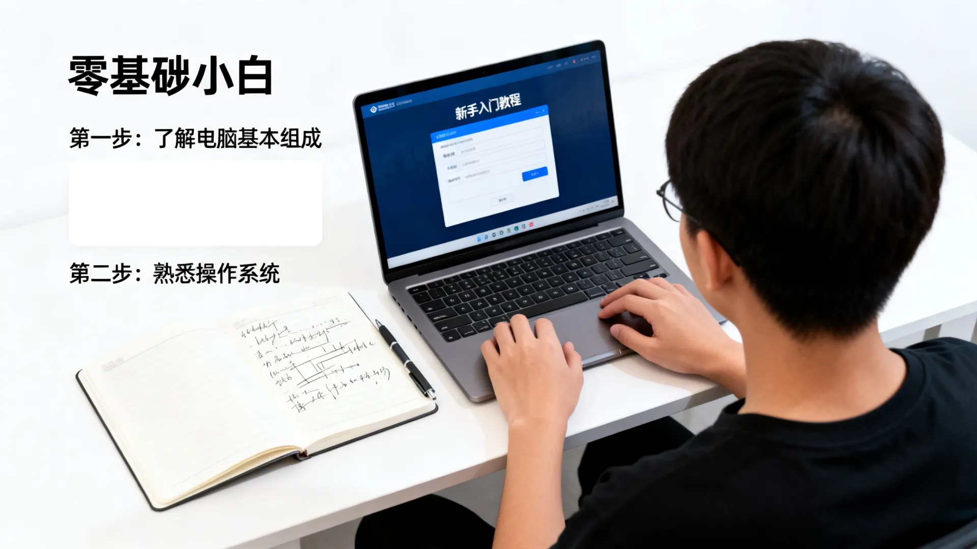 一点不懂电脑的怎么学，零基础小白从哪里开始学