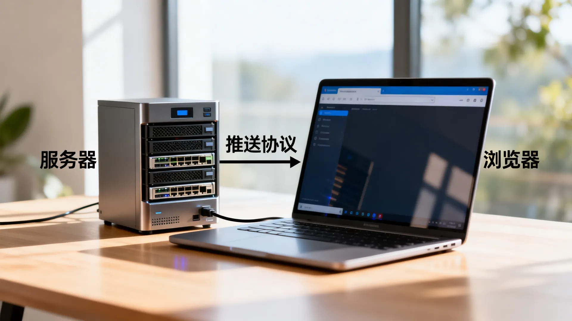服务器推送消息给浏览器