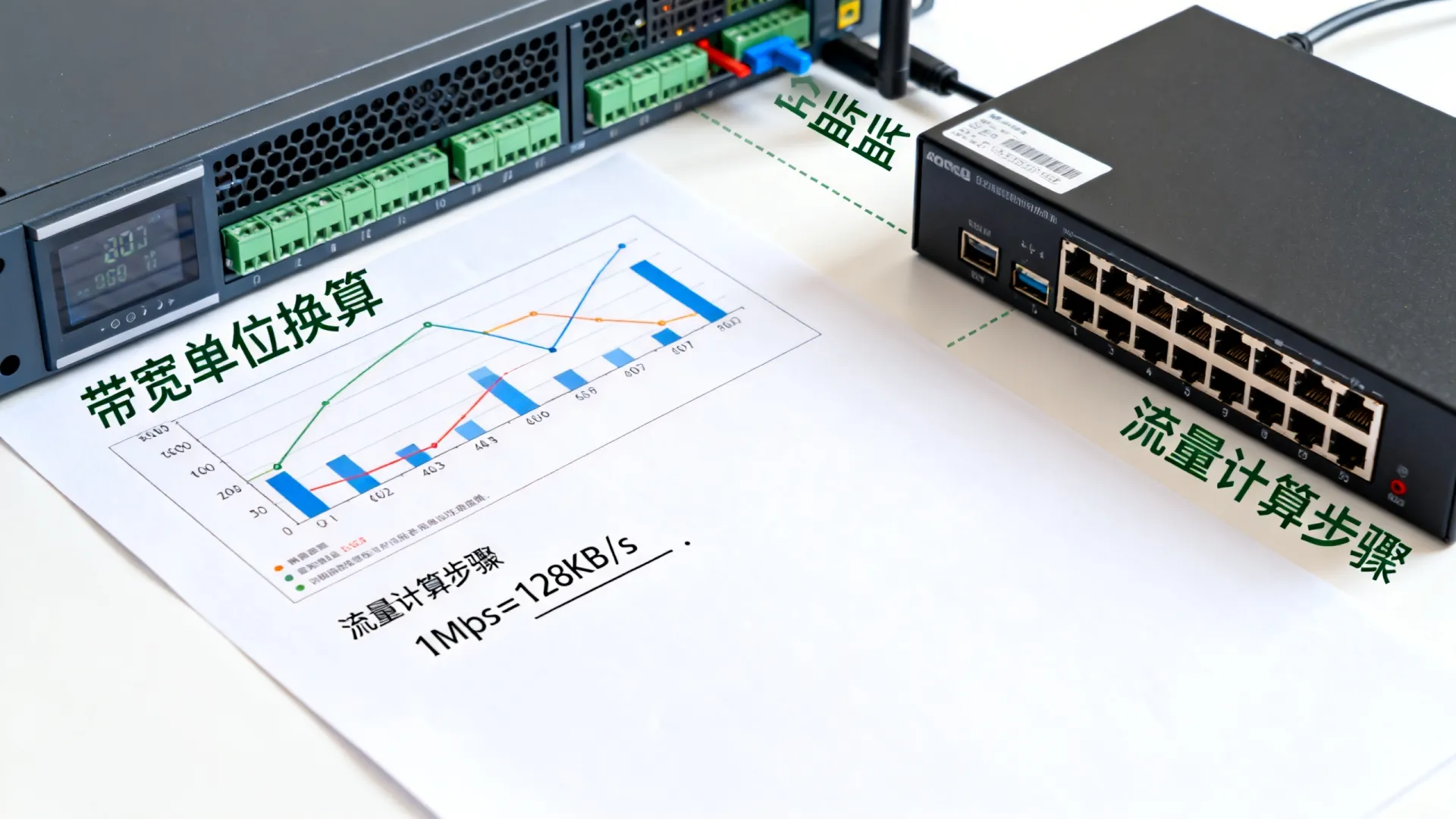 服务器带宽流量换算,3分钟学会 服务器带宽流量换算