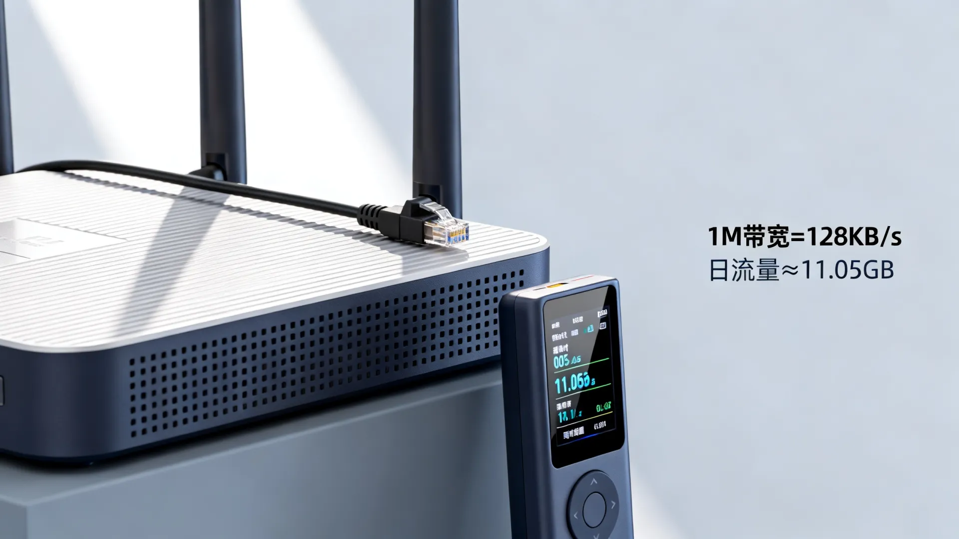 带宽1M等于多少流量？1M带宽一天能跑多少流量