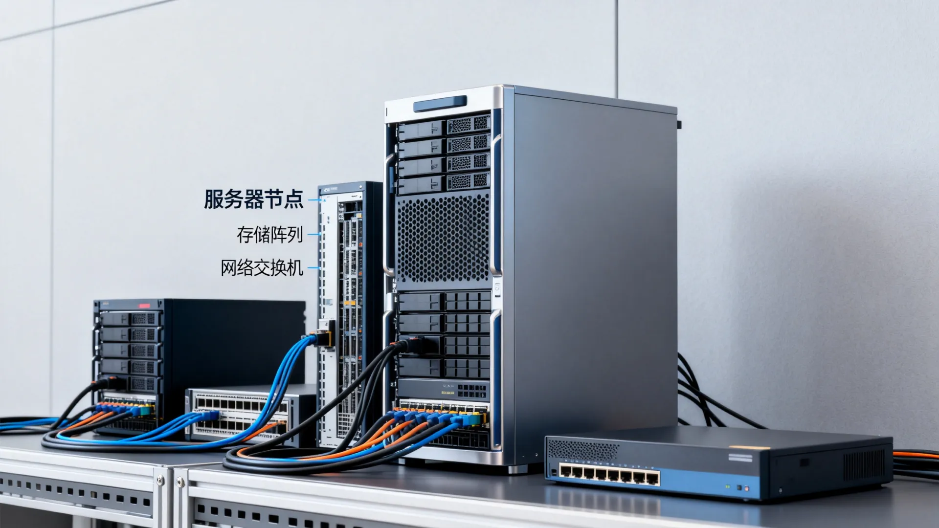 服务器接存储做集群