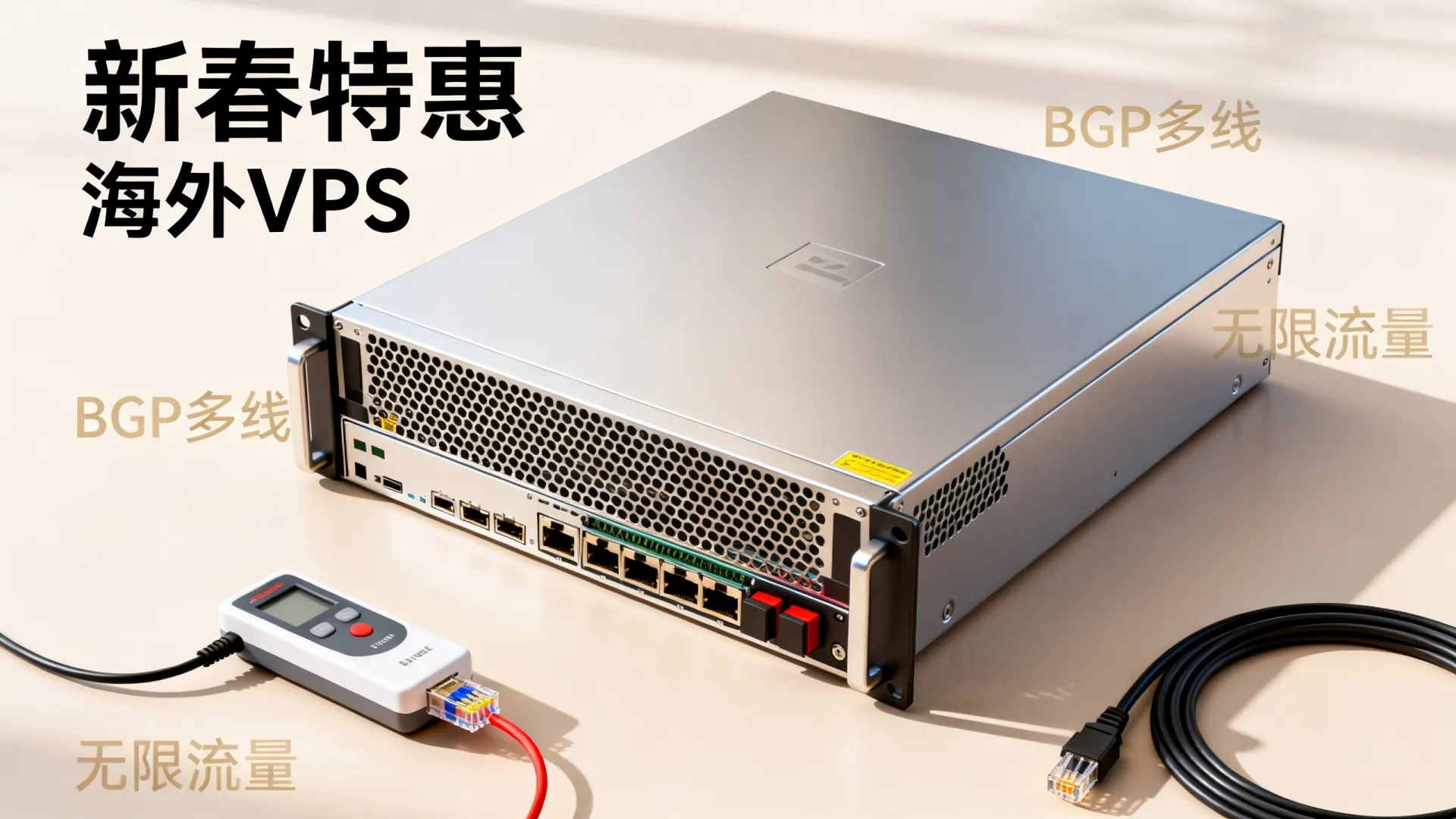 新春特惠 海外BGP多线 无限流量VPS