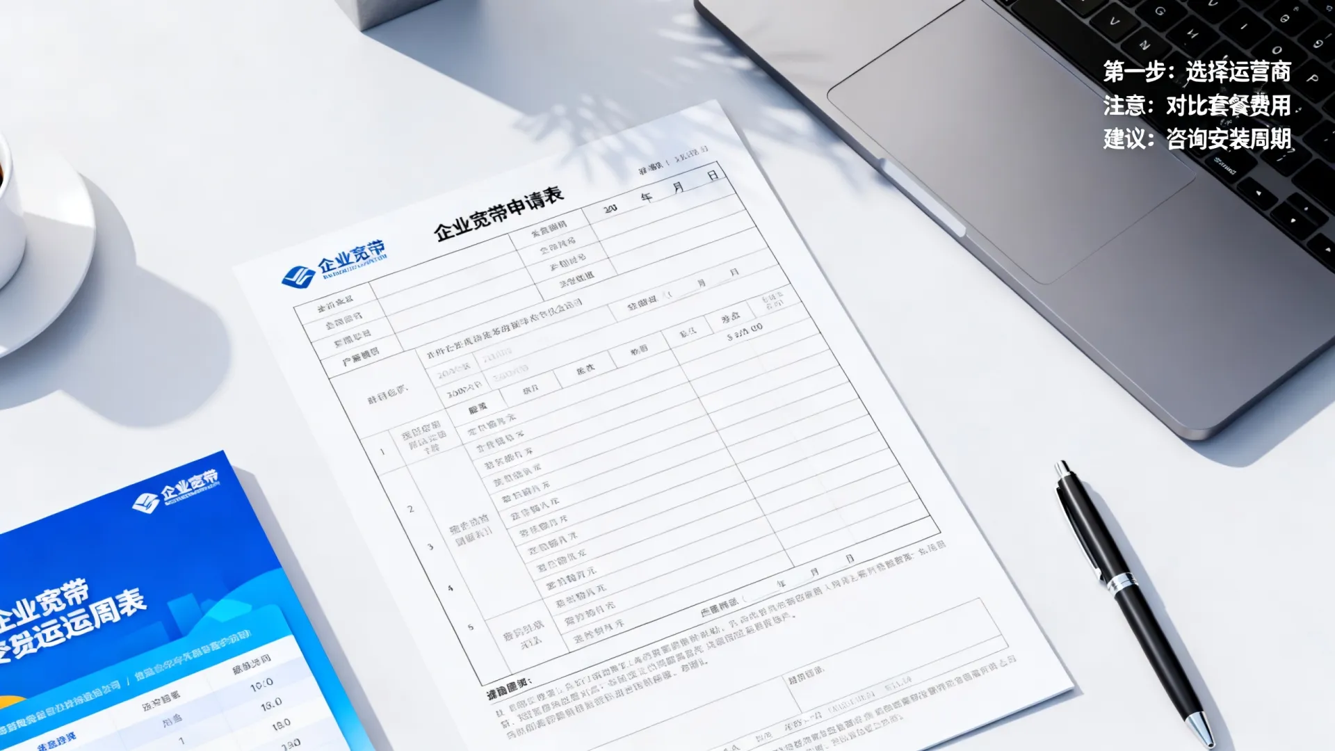 企业宽带申请流程和注意事项