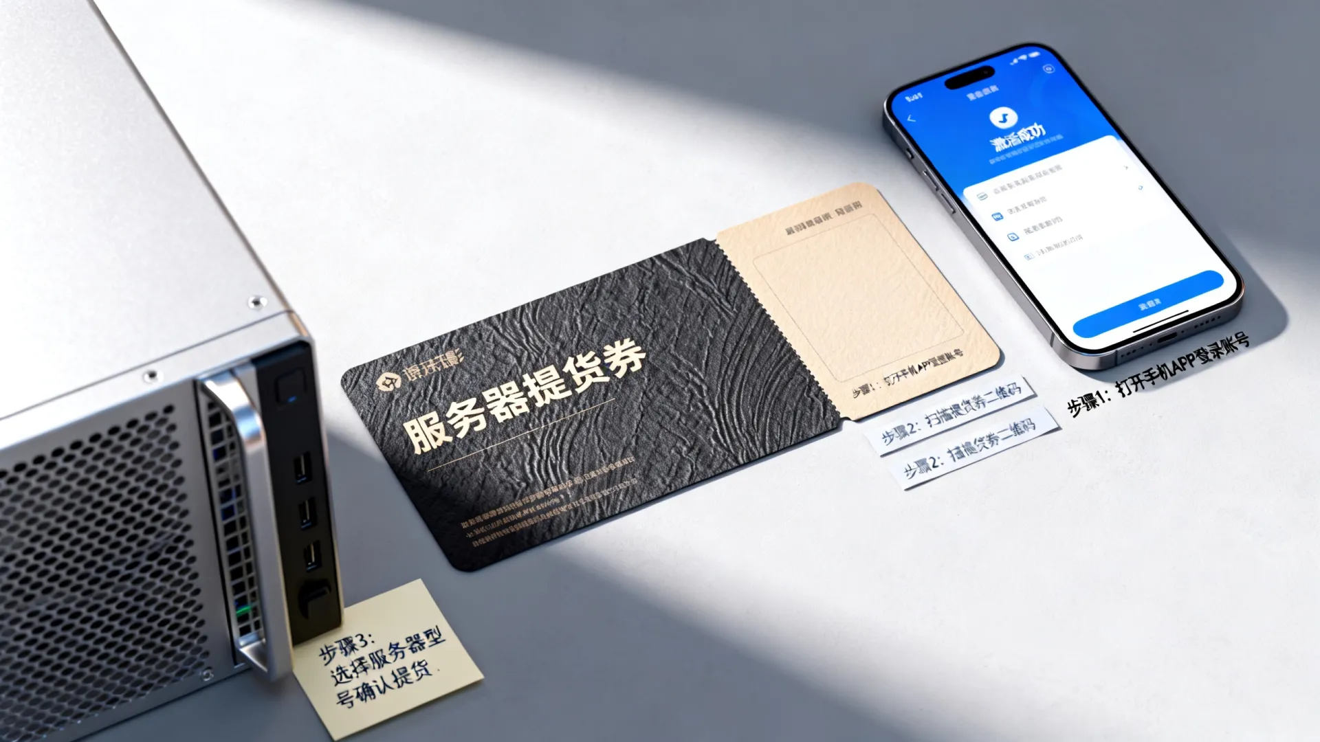 服务器提货券激活成功