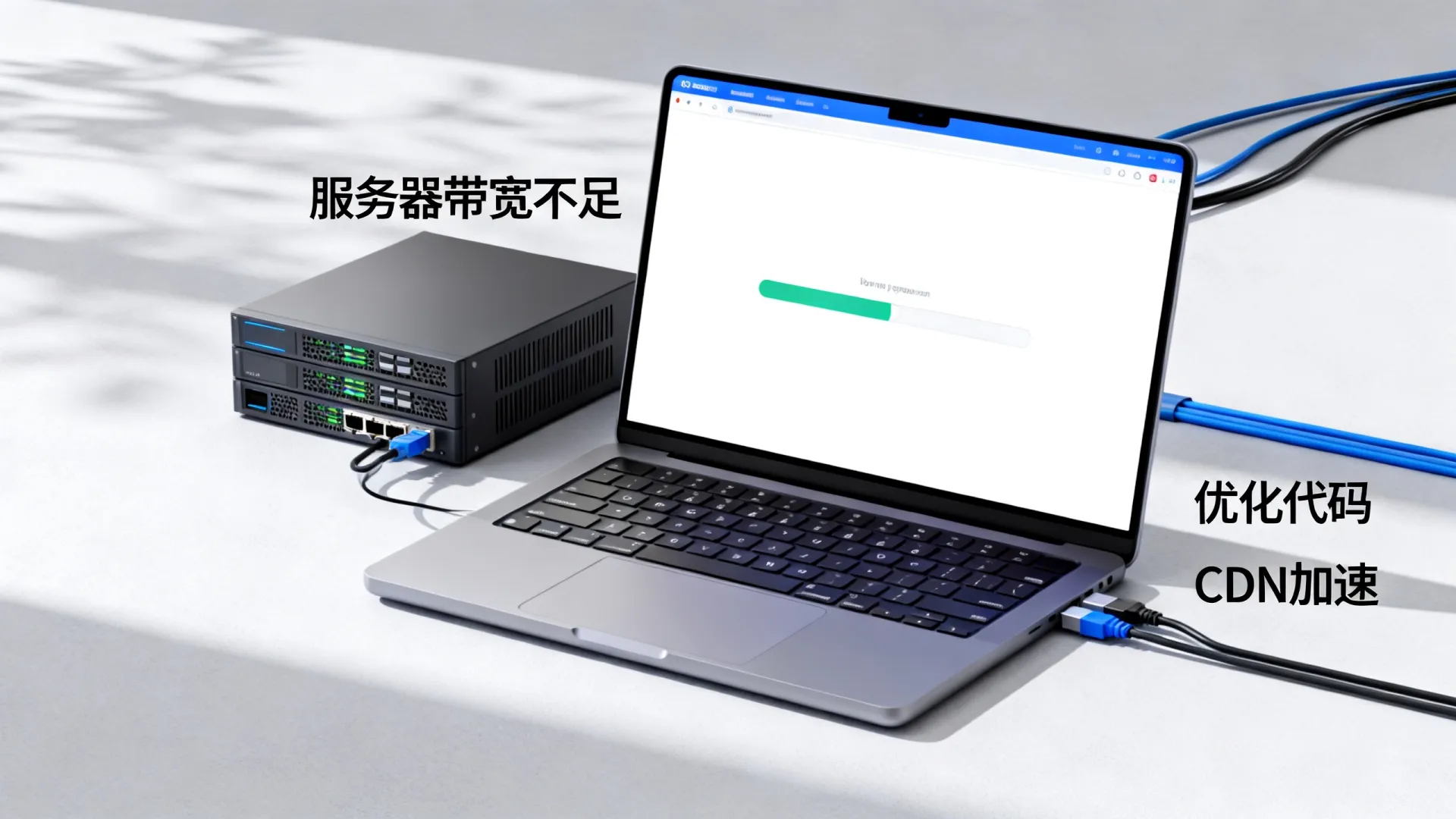 网站打开慢是服务器带宽不够吗