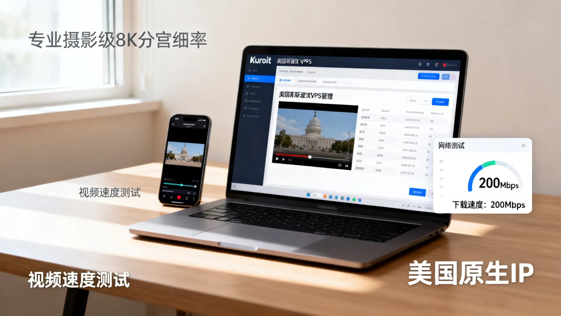 Kuroit美国斯波坎VPS测评:美国原生IP看视频6万+速度,电信联通往返直连,不限制流量 Kuroit美国斯波坎VPS测评