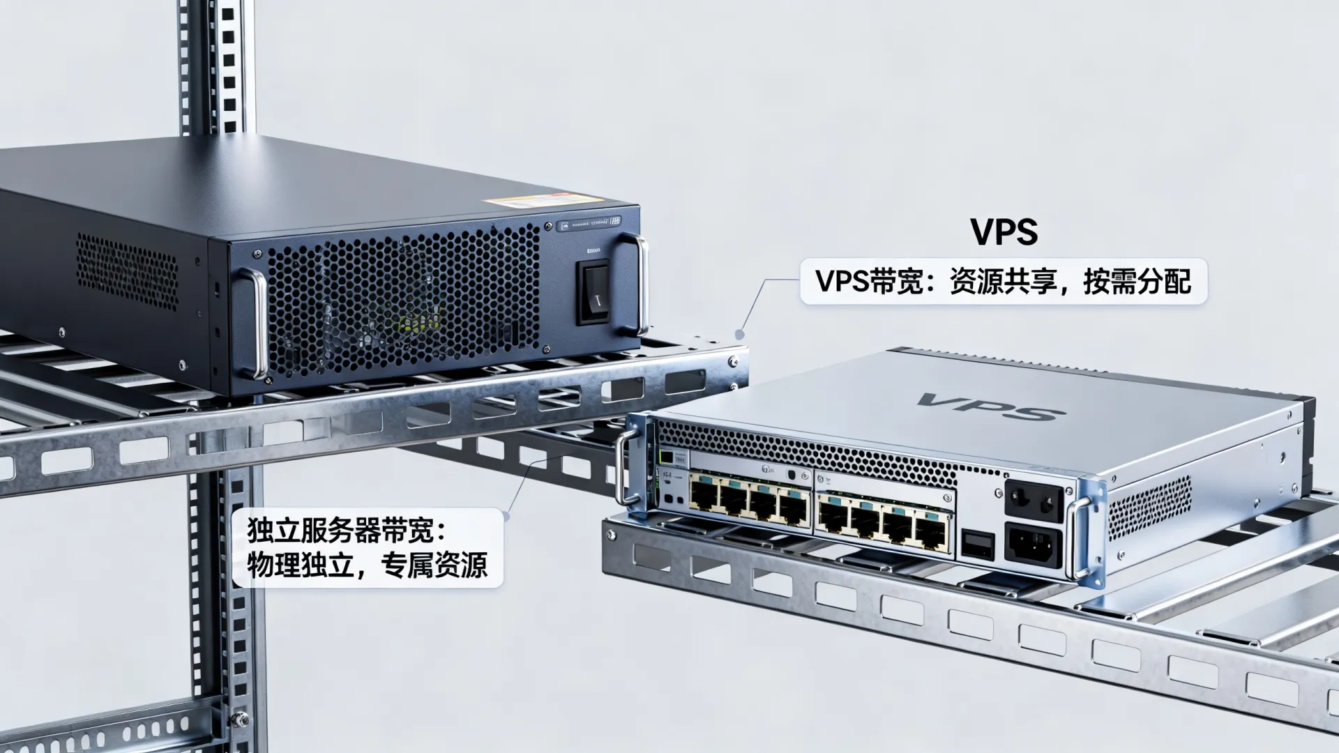 独立服务器带宽和VPS带宽区别在哪